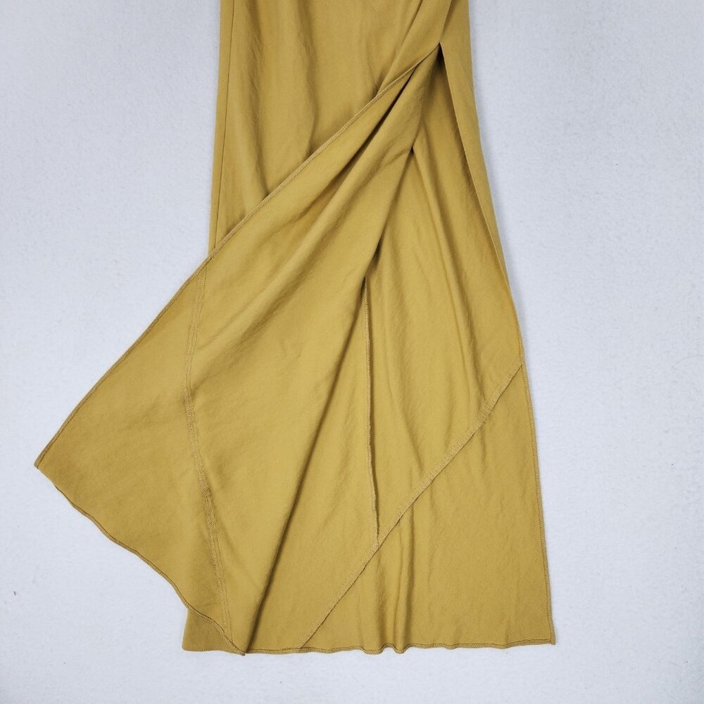 ASOS Mustard Yellow Draped Maxi Gown - Picture 8 of 15